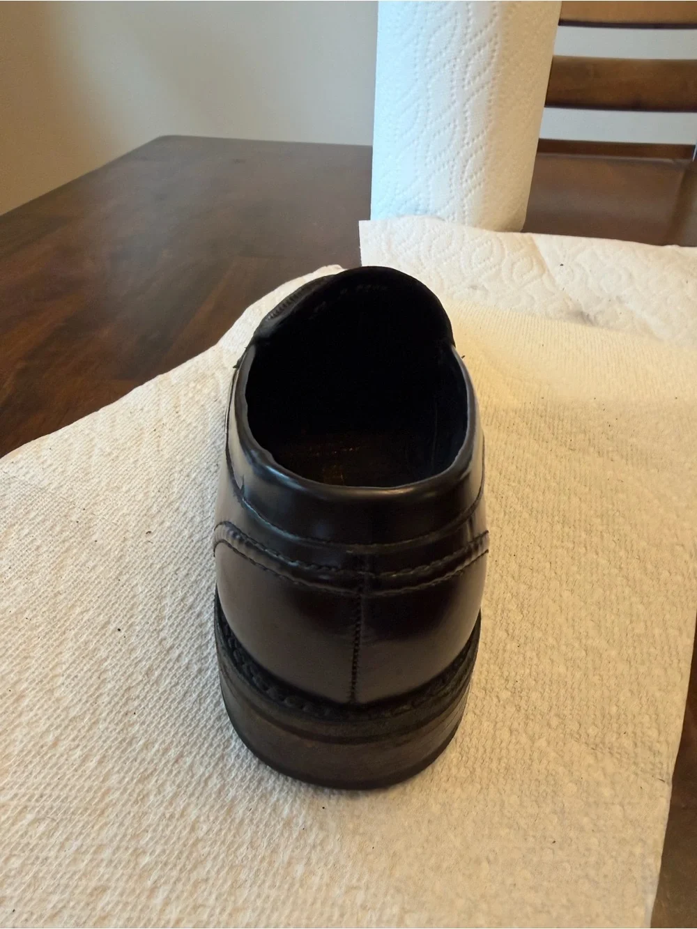 Allen Edmonds Black Leather Mercer Street Penny Loafers
